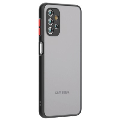 Husa chroma techsuit compatibil cu samsung galaxy a32 5g, air antisoc, black foto