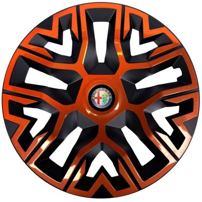 Set 4 Capace Roti 15 inchi (R15), Best Cupru-Negru, Compatibile Cu Alfa Romeo foto