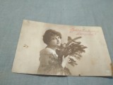 CARTE POSTAL FELICITARE CIRCULATA ARAD 1921