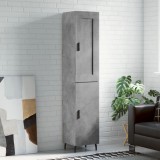 Cumpara ieftin Dulap &icirc;nalt, gri beton, 34,5x34x180 cm, lemn prelucrat