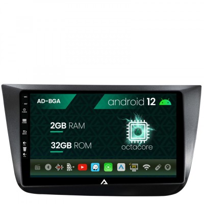 Navigatie Seat Altea Toledo (2005-2012), Android 12, A-Octacore 2GB RAM + 32GB ROM, 9 Inch - AD-BGA9002+AD-BGRKIT055 foto