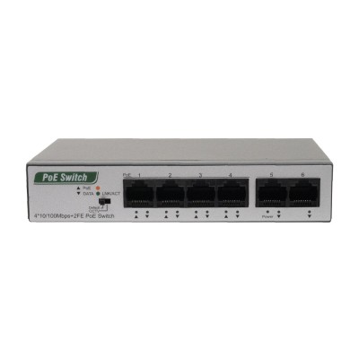 Aproape nou: Switch PNI SWPOE242, POE, 6 x 10/100 Mbps, din care 4 porturi PoE, car foto