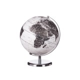 Cumpara ieftin Glob Pamantesc decorativ alb argintiu negru 28 x 34 cm