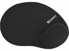 Mouse pad ergonomic cu gel Sandberg 520-23, negru foto