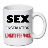 Cana alba personalizata " Sex instructor, looking for work", INOVATIX&reg;. 330ml