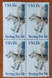 USA-''CAINELE-PRIETENUL OMULUI''-timbru in bloc de 4-MNH LUX-NESTAMPIL.-VEZI SCAN