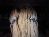 Cumpara ieftin Set clame de par cu opalit si lapis lazuli