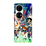 Husa compatibila cu Huawei Nova Y70 model Dexter Laboratory and Powerpuff Girls crossover, Silicon, TPU, Viceversa, Transparent, Carcasa