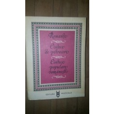Romante. Cantece de petrecere. Cantece populare romanesti