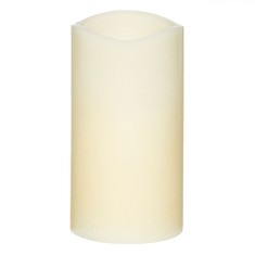 Lumanare LED decorativa, Ecru, 8x15 cm foto
