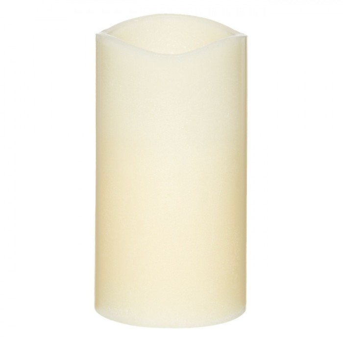 Lumanare LED decorativa, Ecru, 8x15 cm