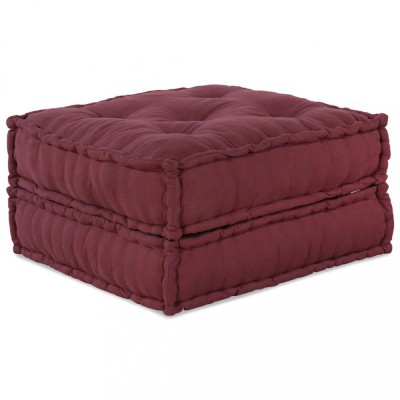 vidaXL Puf modular Maroon 70x70x36 țesătură 4019031 foto