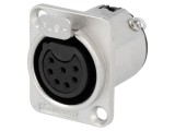 Soclu XLR Mamă 7 Pinuri cu Buton de Lipire