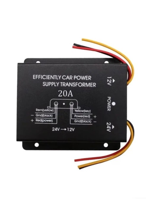 Convertor auto IN 24V intrare la OUT 12V /20A iesire (558)
