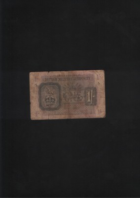 Rar! UK Regatul Unit 1 shilling 1943 British Military Authority foto