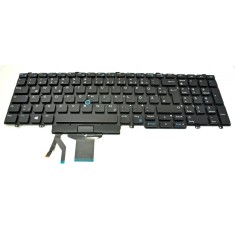 Tastatura laptop Dell Latitude E5550 Black Backlight Without Frame Germania