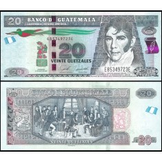 Guatemala 2020 - 20 quetzales, circulata