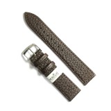 Curea ceas Morellato Duster piele vitel maro reptila mat 14-20mm telescop anse clasica argintiu