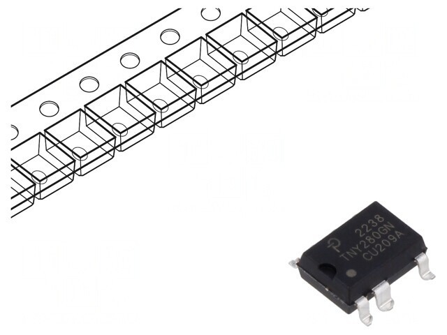 PMIC AC/DC Switcher Controller 85-265V SMD-8C