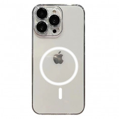 Husa protectie Flippy pentru Apple iPhone 14 Plus, MagSafe Silicone, Protectie si folie camera inclusa, protectie camera, Fumuriu foto