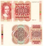 Norvegia 100 Kroner 1988 P-43d UNC