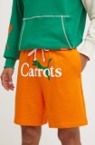 Puma pantaloni scurti PUMA X CARROTS Shorts barbati, culoarea portocaliu, 627447
