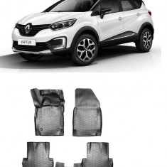 Covorase cauciuc stil tavita Renault Captur 4x4 (2015-2018)