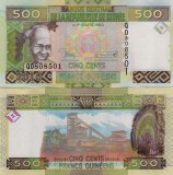 Guineea 500 Francs 2015 P-47a UNC