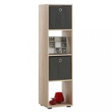 FMD Raft vertical cu 4 compartimente, stejar