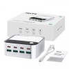 Incarcator Statie Relife Q2, 120W, 5A, 4 x USB-A - 4 x USB-C, Argintiu, Universal