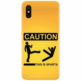 Husa silicon pentru Xiaomi Mi 8 Pro, This Is Sparta Funny Illustration