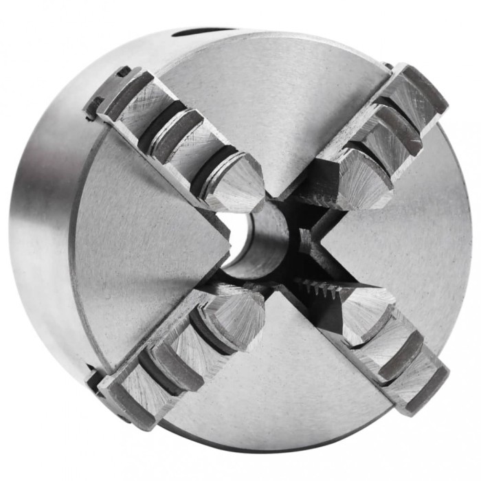 vidaXL Mandrină de strung cu 4 fălci, 80 mm, oțel 146708
