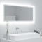 vidaXL Oglindă de baie cu LED, alb, 100x8,5x37 cm, acril 804940