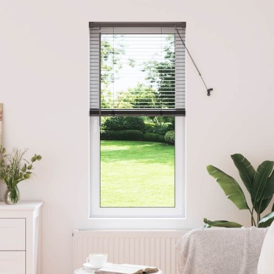 Jaluzea pentru Fereastră cu perdele Altele Manual Negru 60 x 130 cm Aluminiu foto