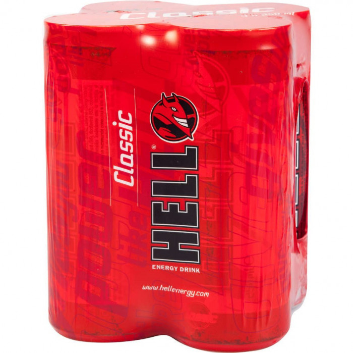 Bax 4 Buc Hell Energy Classic 250ML