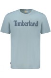 Cumpara ieftin Timberland Tricou TFO SS Linear Tea barbati, cu imprimeu, Regular fit, Albastru prafuit, S