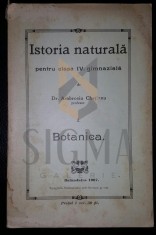 AMBROSIU CHETIANU - ISTORIA NATURALA CLASA A IV-A GIMNAZIALA - BOTANICA, BLAJ 1907 foto