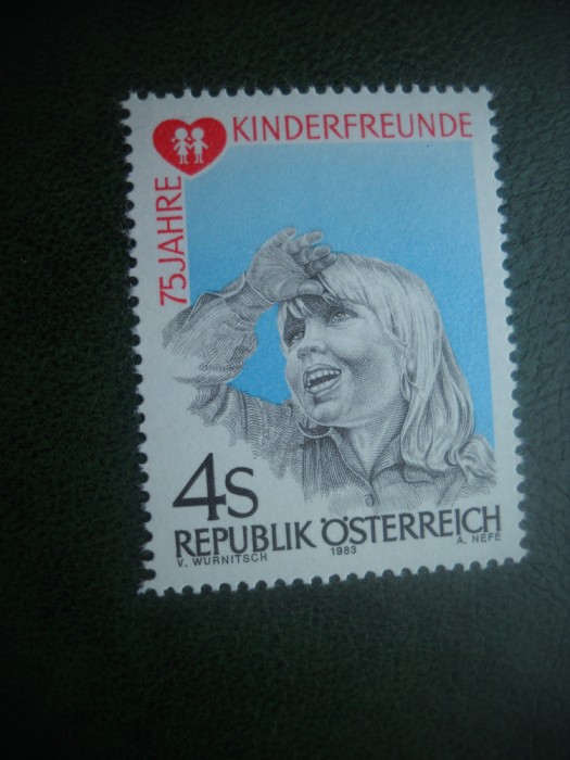 HOPCT TIMBRE MNH 571 INSTITUTUL ASISTENTA COPILULUI 1983 -1 VAL AUSTRIA