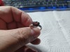 Inel Argint Vintage Granat Oriental Esprit 925, Reglabil, 18mm, 5.1g - Bijuterie Argint Vechi