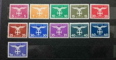 Norvegia 1942-1945 Ocupația Germană / Guvernul Quisling Timbre de Serviciu "Offentlig Sak" Serie Completă Neștampilat - AL1
