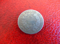 Moneda argint 2 franc 1871 foto