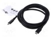 Cablu USB 4.0 USB C 2m negru 40Gbps Goobay