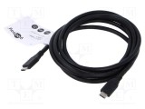 Cablu USB 4.0 USB C 2m negru 40Gbps Goobay