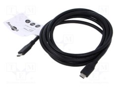 Cablu USB 4.0 USB C 2m negru 40Gbps Goobay