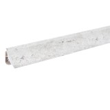 Plinta PVC pentru blat baie sau bucatarie, Korner, travertin gri, cu margini flexibile cauciucate, 23 mm, 3 m