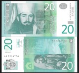 SERBIA 20 DINARI / DINARA 2011 , P - 55a , UNC , necirculate