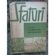 SFATURI PRIVIND ALIMENTATIA ANIMALELOR - GH. BRUMARU