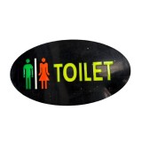 Reclama Luminoasa Panou Neon LED Interior Color Toilet 50x25cm MHM