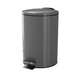 Cumpara ieftin Cos de gunoi Koros, 3l, rotund, interior, gri antracit