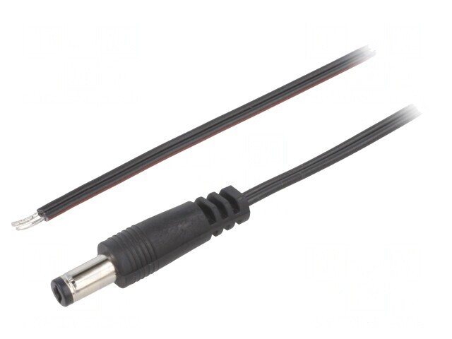 Cablu Alimentare DC 5,5/2,1mm 1,5m Negru